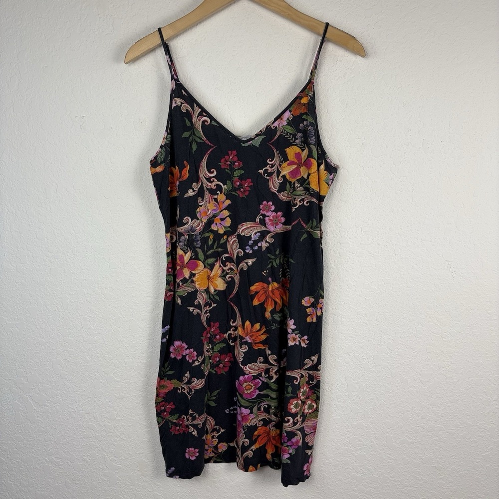 JOHNNY WAS M Tank Sleep Dress Slip Pocca Cotton/Modal Floral Mini Boho - Picture 2 of 6